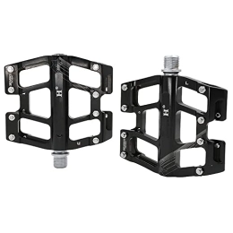 DSFHKUYB Spares DSFHKUYB Mountain Bike Pedals Aluminum Alloy Bearings Bike Pedals Accessories, Anti-Skid And Stable MTB Pedals Wide Platform Bicycle Pedals, Black