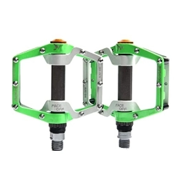 DSFHKUYB Mountain Bike Pedal DSFHKUYB Mountain Bike Pedals, MTB Pedals, Aluminum Alloy with Sealed Bearing Road Bike Pedals Anti-Skid And Stable Wide Platform Bicycle Pedals, Green