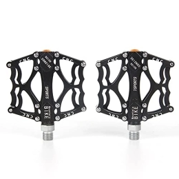 DSFHKUYB Mountain Bike Pedal DSFHKUYB MTB Pedals Road Bike Pedals Aluminum Alloy Spindle with Sealed Bearing Anti-Skid And Stable Mountain Bike Flat Pedals for Mountain Bike, A Pair, Black