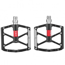 DSJSP 1 Pair Aluminium Alloy Mountain Road Bike Lightweight Pedals Bicycle Replacement Part Surface oxidation treatment enhances wear resistance and reduces scratches