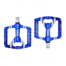 DUNRU Spares DUNRU Bike Pedal 1 Pair Ultra-Light Bicycle MTB Road Mountain Bike Pedals Aluminum Alloy Anti-Slip Universal Bicycle Pedals For Bike Accessories Road Bike Pedals (Color : Blue)