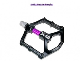Aquila Spares Durable Mountain Bike Bicycle Pedal Road Bike Ultralight Pedals Aluminum Alloy Axle Cycling Bearing Pedal ( Color : Purple )