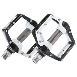 DWSLY Spares DWSLY Bicycle mountain bike pedal Road Bicycle MTB Aluminum Strong Pedal, Super Powerful 9 / 16" Spindle, Ultra Sealed Bearings FACE Off Pedals Suitable for mountain bikes, folding bikes (Color : Nero)