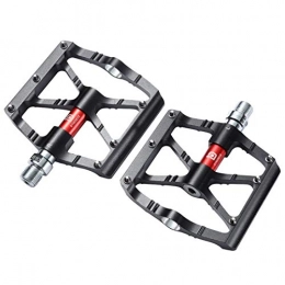 Dymoece Spares Dymoece Mountain Bike Pedals, Aluminium Alloy Bicycle Pedals Platform, 9 / 16 Non-Slip Wide Bicycle Pedals High-Strength BMX Pedals