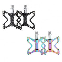 Erenhot Spares Erenhot Bike Pedals, 2 Pair Butterfly Shaped Bicycle Platform Pedals, Non-Slip Aluminum Pedals Witth Being Waterproof Sealed, Metal Bike Foot Pedal Mountain Bike Pedals