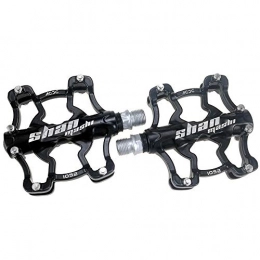 ERJQ Mountain Bike Pedal ERJQ Bike Bicycle Pedals, Aluminum Alloy Cycling Hybrid Pedals for Mountain Road City Bikes 9 / 16" Thread Spindle