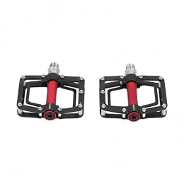 Eulbevoli Spares Eulbevoli Aluminum Alloy Pedals, Chromium‑molybdenum Steel Shaft Bicycle Pedals with 18 Non‑slip Nails for Mountain Bike