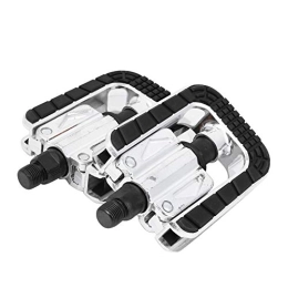 Eulbevoli Mountain Bike Pedal Eulbevoli Bike Pedal, Left Right Division Sign Night Reflective Plate Bike Folding Pedal Sealing Ball Bearing Design for Outdoor for Cycling