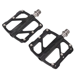 Eulbevoli Spares Eulbevoli Bike Pedals, Firm Universal Shaft Flat Pedals 3 Bearings for Road Bicycle
