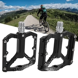 Eulbevoli Spares Eulbevoli Mountain Bike Pedal, More Lubricant Aluminum Alloy Aluminum Alloy Bicycle Pedal with Fine Workship for Mountain Road Bike