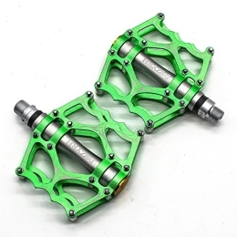 Evetin Spares Evetin Flat Ultra-Light MTB Road Bike Bicycle Aluminium Alloy City Bike Pedals 40 (Green with Grey)