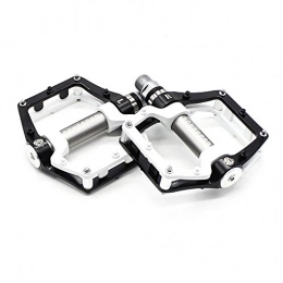 Evetin Mountain Bike Pedal Evetin MTB Road Bike Bicycle Pedals City Non-Slip Pedal 181, black with white
