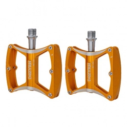 F Fityle Spares F Fityle 9 / 16'' Mountain Road Bike Pedals High-Strength Non- Alloy Pedals - Golden