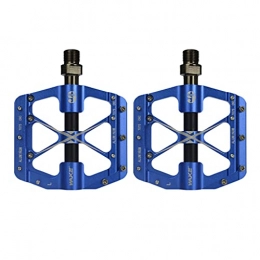 F Fityle Spares F Fityle Mountain Bike Pedals Aluminum Alloy Non-Slip 9 / 16 Inch Bicycle Platform Flat Pedals for Road Bike Mountain Bike BMX MTB Bike Replacement Parts - Blue