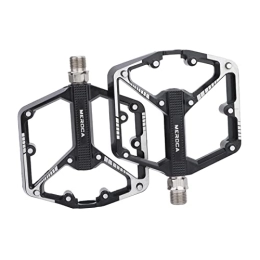 F Fityle Mountain Bike Pedal F Fityle Mountain Bike Pedals Aluminum Alloy Non-Slip 9 / 16 Inch Bicycle Platform Flat Pedals Mountain BMX MTB Bike Replacement Parts, Black