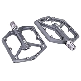 F Fityle Spares F Fityle Mountain Bike Pedals MTB Pedals Aluminum Bicycle Flat Platform Pedals 9 / 16" Non-Slip Sealed Bearing BMX Bike Accessories Replacement, Titanium