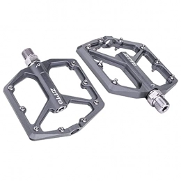 F Fityle Mountain Bike Pedal F Fityle Mountain Bike Pedals MTB Pedals Aluminum Bicycle Flat Platform Pedals 9 / 16" Non-Slip Sealed Bearing for Road BMX Bike Accessories Replacement - Titanium