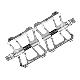 F Fityle Spares F Fityle Non-Slip Flat Bike Pedals MTB Road 9 / 16" Mountain Bike Pedals Wide Platform, Great for Most Mountain Bikes, Road bikes, BMX Bikes - silver