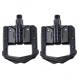 BGGPX Spares F265 Folding Bicycle Pedals MTB Mountain Bike Padel Aluminum Folded Pedal Bicycle Parts Bicycle Pedal (Color : F265 Black)