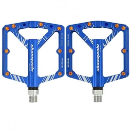 FECAMOS Mountain Bike Pedal FECAMOS exquisite workmanship Mountain Road Bike Pedal BIKEIN Bicycle Parts High durability for trail riding for School Sports(blue)
