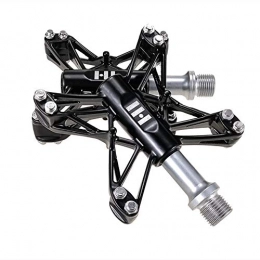 Feixunfan Mountain Bike Pedal Feixunfan Bike Pedals Bike Pedals Durable Bicycle Flat Pedals for Most Adult Mountain Road Bike for MTB BMX Mountain Road Bike (Color : Black, Size : One size)