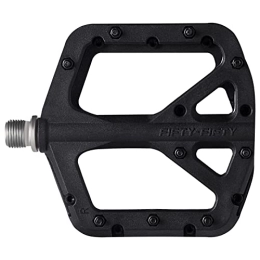 FIFTY-FIFTY Mountain Bike Pedal FIFTY-FIFTY Mountain Bike Pedals, Non-Slip MTB Nylon Fiber Pedals, 9 / 16" Bicycle Pedals, Lightweight and Wide Flat Platform Pedals (Black)