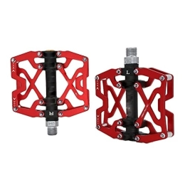 FIVENUM Mountain Bike Pedal FIVENUM Bicycle Pedal Bicycle Ultra-light Aluminum Alloy 3 Bearing 14 Color Mountain Bike Pedal Bicycle Accessories (Color : Y06-Red)