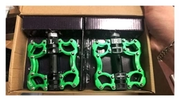 FIVENUM Spares FIVENUM Bicycle Pedal MTB BMX Sealed 2 Bearing Cleats Pegs Road Mountain Bike Aluminum Alloy Anti-slip Cycling Parts (Color : Green)