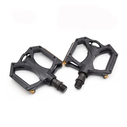 FIVENUM Spares FIVENUM Pedal M195 Aluminum Alloy MTB Bike Pedals 2DU Bearing Ultralight Pedal Mountain Bicycle Parts With Reflector (Color : Black)
