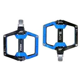 FiveShops Spares FiveShops Bicycle Pedals Mountain Bike Pedals Aluminum Alloy Non-Slip Bike Pedals with Removable Non-Slip Studs, 9 / 16 Lightweight Road Bike Pedals Carbon Fiber Sealed Bearing Alloy Flat Pedals