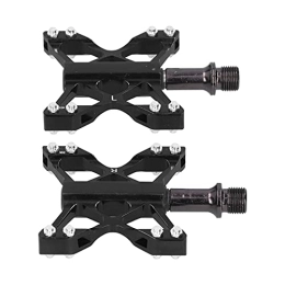 Changor Spares Flat Bike Pedals, Aluminum Platform Bike Pedal, Aluminum Alloy and Molybdenum Steel, Exquisite Appearance for Mountain Bikes
