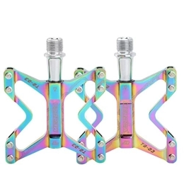 GXXDM Mountain Bike Pedal Flat Bike Pedals Road 3 Sealed Bearings Bicycle Pedals Mountain Bike Pedals Wide Platform Pedales Bearing Anodizing Bicycle Pedals for BMX MTB Road Bicycle Delivery Time: 4-10 Days, Multi colored