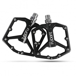 FLICKIFE Spares FLICKIFE Bicycle Pedals, Cycling Bike pedals, New Aluminum Anti-Slip Durable Mountain Platform Pedals with Sealed Bearing for 9 / 16 BMX MTB Mountain Road City Hybrid Bike