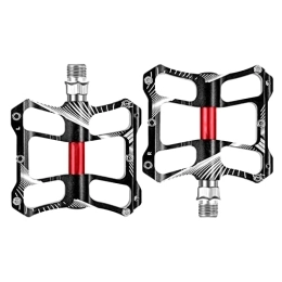 FMOPQ Spares FMOPQ Bicycle Anti-Skid Accessories Bicycle Black Pedals Sealed Bearings Mountain Bike Widened Aluminum Pedals