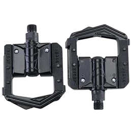 GALSOR Spares Folding Bicycle Pedals MTB Mountain Bike Aluminum Folded Pedal Bicycle Parts Pedals (Color : Noir, Size : 10.5x8.93x2.42cm)
