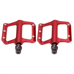 FOLOSAFENAR Spares FOLOSAFENAR 1 Pair Bicycle Pedals, Aluminum Alloy Mountain Bike Pedals, Non-Slip Riding Pedals, Lightweight and Stylish Pedals, Suitable for Mountain Bikes and Road Bikes(red)