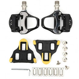 FOLOSAFENAR Spares FOLOSAFENAR Bicycle Pedals, PD‑SL Aluminum Alloy Self-Locking Pedals, with Cleats, for Mountain Bikes / Road Bikes / Indoor Exercise Bikes, etc.