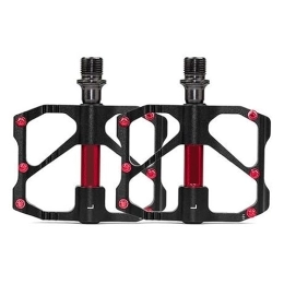  Spares footboard 1 Pair Bicycle Pedal Aluminum Alloy 3 Bearing Lightweight Road Mountain Bike Bike Cycling Accessories Perfect for replacing your old parts. (Color : R87-Black)