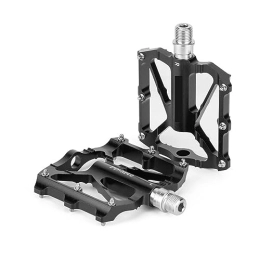  Mountain Bike Pedal footboard 1 Pair Bicycle Pedal M40 Widen DU+ Bearing Aluminum Alloy Mountain Road Bike Cycling Accessories Perfect for replacing your old parts. (Color : M40-Black)