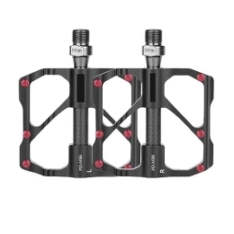  Mountain Bike Pedal footboard Bicycle Pedal Aluminum Alloy 3 Bearing Ultralight Fit For Mountain Road Bike Cycling Accessories Perfect for replacing your old parts. (Color : M86C-Black)