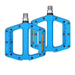  Mountain Bike Pedal footboard Bicycle Pedal Anti-slip Ultralight Nylon MTB Mountain Bike Pedal Sealed Bearings Pedals Bicycle Accessories Parts Perfect for replacing your old parts. (Color : MZ928 Blue)