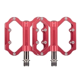  Spares footboard Bicycle Pedal Non-slip Aluminum Alloy 3 Bearing Ultralight Pedal Mountain Road Bike Cycling Accessories 3 Colors Perfect for replacing your old parts. (Color : M78-Red)