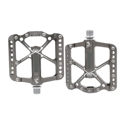  Mountain Bike Pedal footboard Bicycle Pedals 3 Bearings MTB Anti-slip Ultralight Aluminum Mountain Road Bike Platform Pedals Cycling Accessories Perfect for replacing your old parts. (Color : V11-Silver)