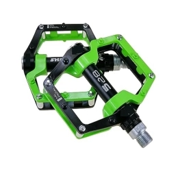  Mountain Bike Pedal footboard Bike Pedals MTB BMX Sealed Bearing Bicycle CNC Magnesium Alloy Road Mountain SPD Cleats Ultralight Bicycle Pedal Parts Perfect for replacing your old parts. (Color : Green)