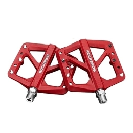  Mountain Bike Pedal footboard Bike Pedals Nylon DU Bearing Ultra-light Mountain Non-Slip Bicycle Pedals Big Foot Road MTB Pedals Cycling Accessories Perfect for replacing your old parts. (Color : M906-RD)