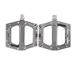  Spares footboard Mountain Bike Pedals MTB Pedal Aluminum Bicycle Wide Platform Flat Pedals 9 / 16" Sealed Bearing Bicycle Pedals Perfect for replacing your old parts. (Color : MZ-326 silver)