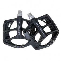Qazwsxedc Spares For bike Paulclub NP-1 1Pair Nylon Carbon Fiber Pedal Non-slip Comfortable Foot Pedal (Black) (Color : Black)