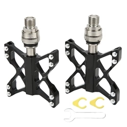 FOUF Mountain Bike Pedal, Quick Release Pedals Cycling Platform Pedal with Pedal Extender Adapter and Bike Pedal, Non Slip Aluminum Alloy Bicycle Pedals for Folding Bikes, Mountain Bikes, Road Bikes