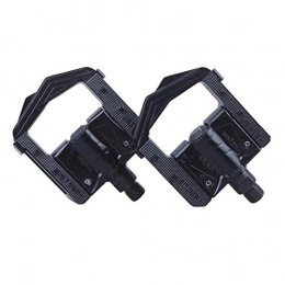 FQCD Mountain Bike Pedal FQCD Bicycle Cycling Bike Pedals, New Aluminum Antiskid Durable Mountain Bike Pedals Road Bike Hybrid Pedals (Color : Black)