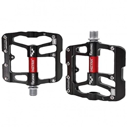 Froiny Spares Froiny 1 Pair Bicycle Pedals 3 Bearings Mountain Bike Road Bike Pedals with Platform